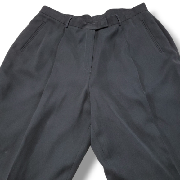 Lauren Ralph Lauren Pants Size 16 33x33 Women's Dress Pants Black Trousers Lined - Picture 3 of 6